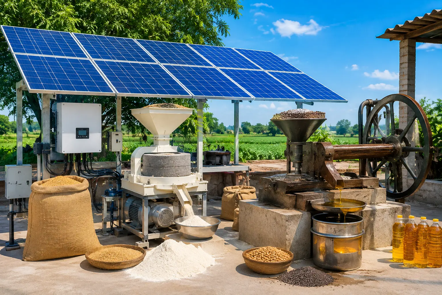 Aata Chakki & Flour mills Solar System – आाटा चककी एव flour mills